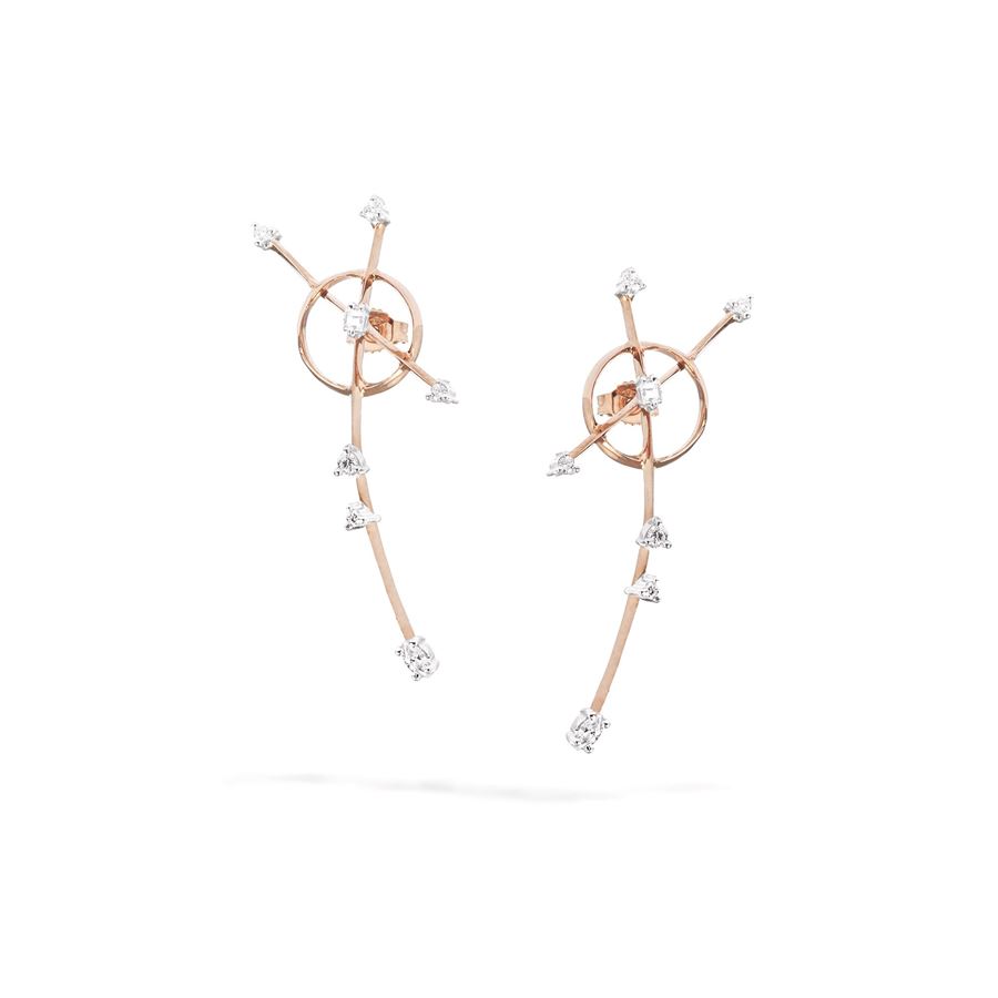 Rose gold 'Freccia' earrings BALANCE | OR FRECCIAAU9R CT. 0,62